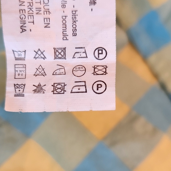 Zara Puff Sleeve Tie Back Midi Maxi Dress Blue and Yellow Checked Size Small - Picture 8 of 9